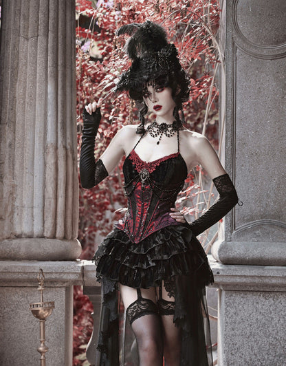 Gothic Velvet Fishbone Corset