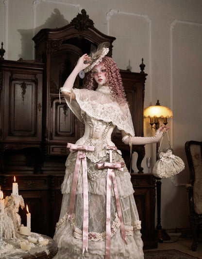 Lace Victorian Cape Top