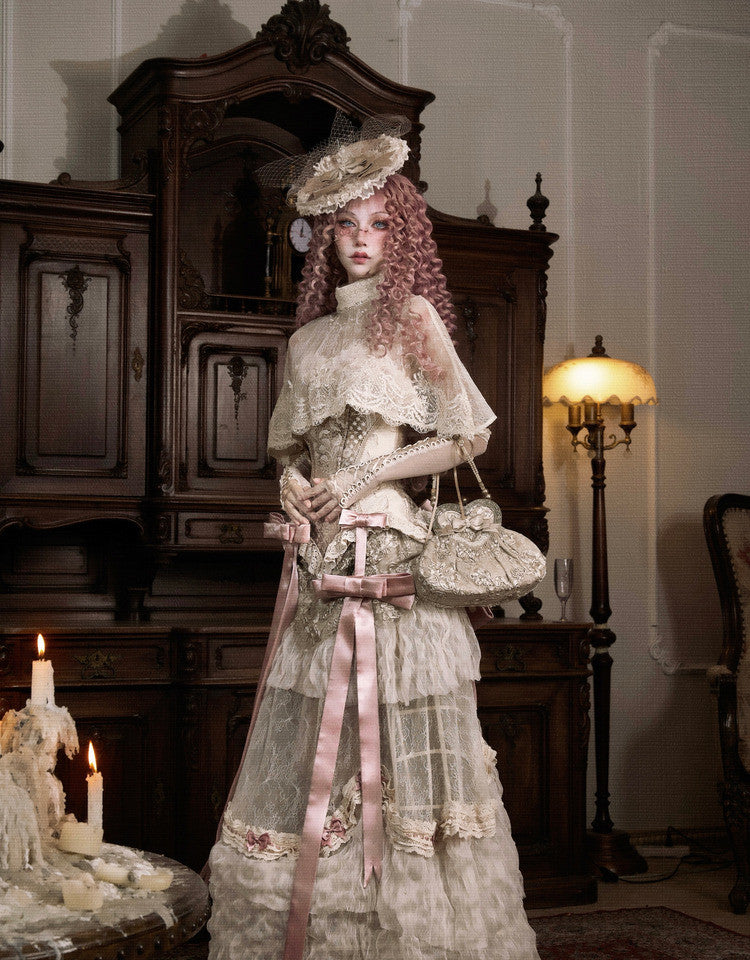 Lace Victorian Cape Top