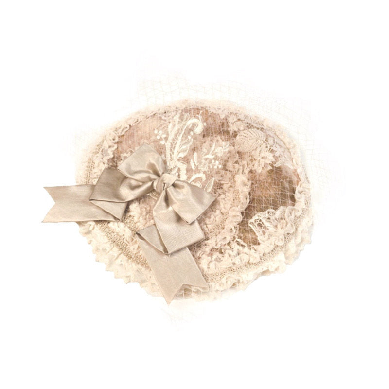 Vintage Lace Rabbit Ear Hat