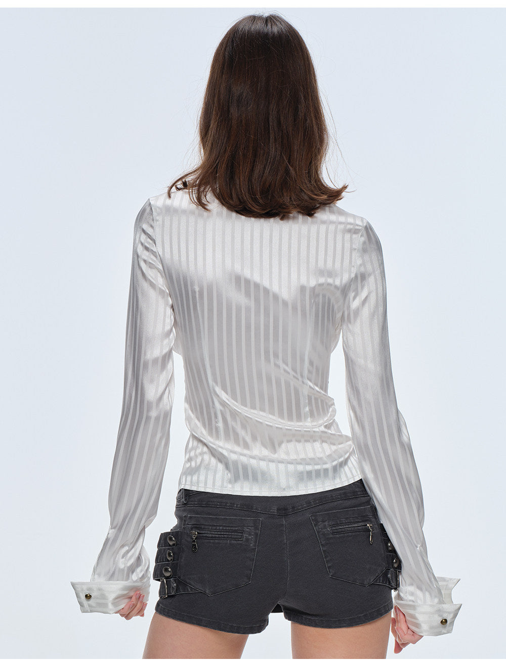Striped Chain Detail Shirt