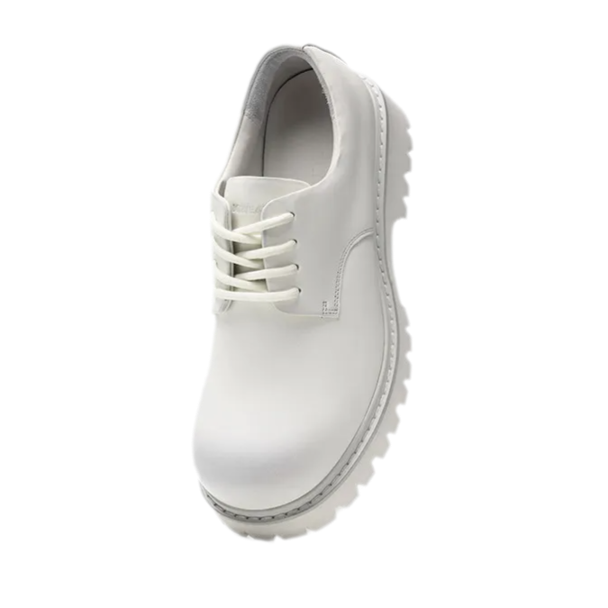 Leather Lug-Sole Platform Derby Shoes