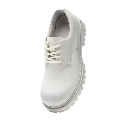 Leather Lug-Sole Platform Derby Shoes