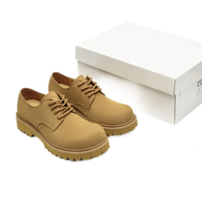 Suede Lug Sole Derby Shoes