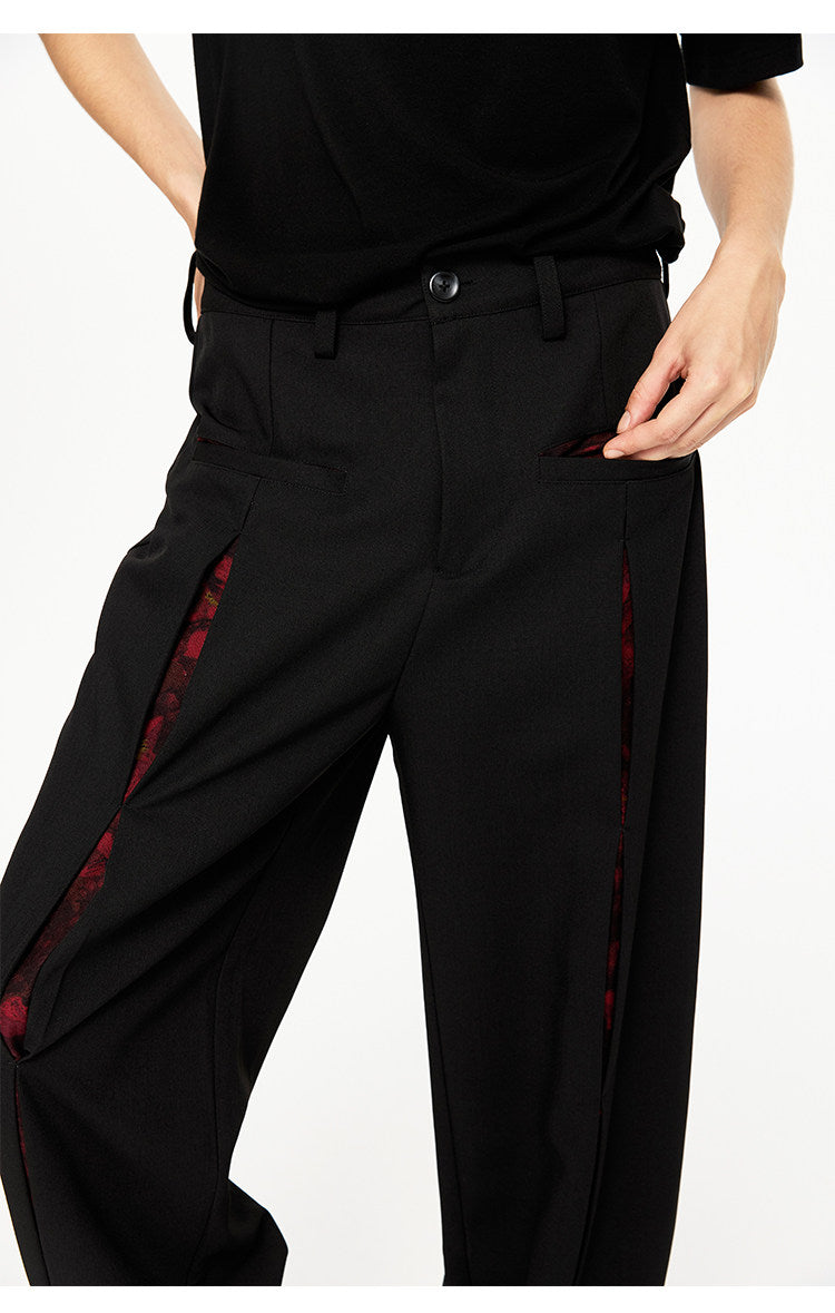 Textured Contrast Harrington Jacket
