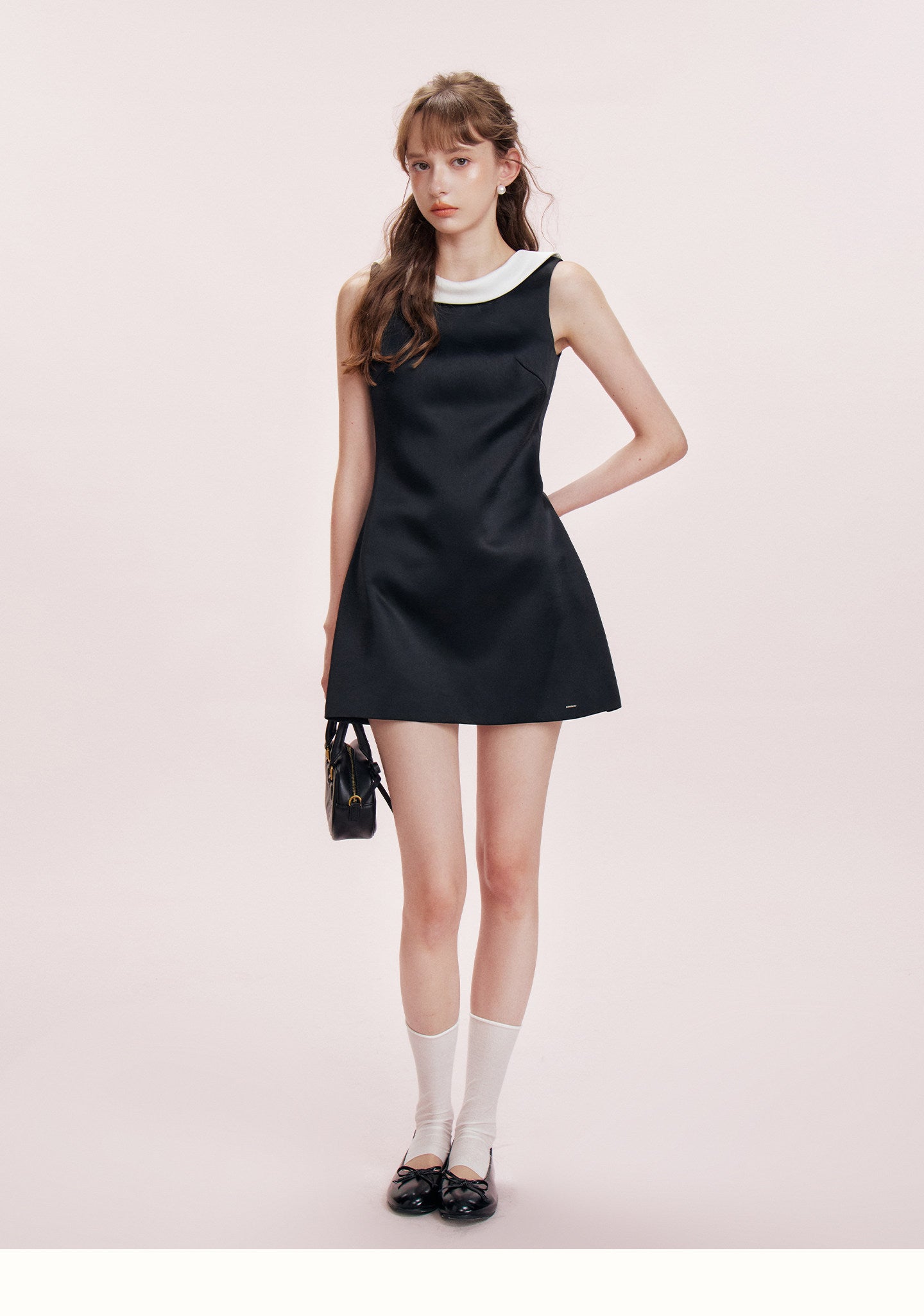 Satin Open-Back Bow Dress