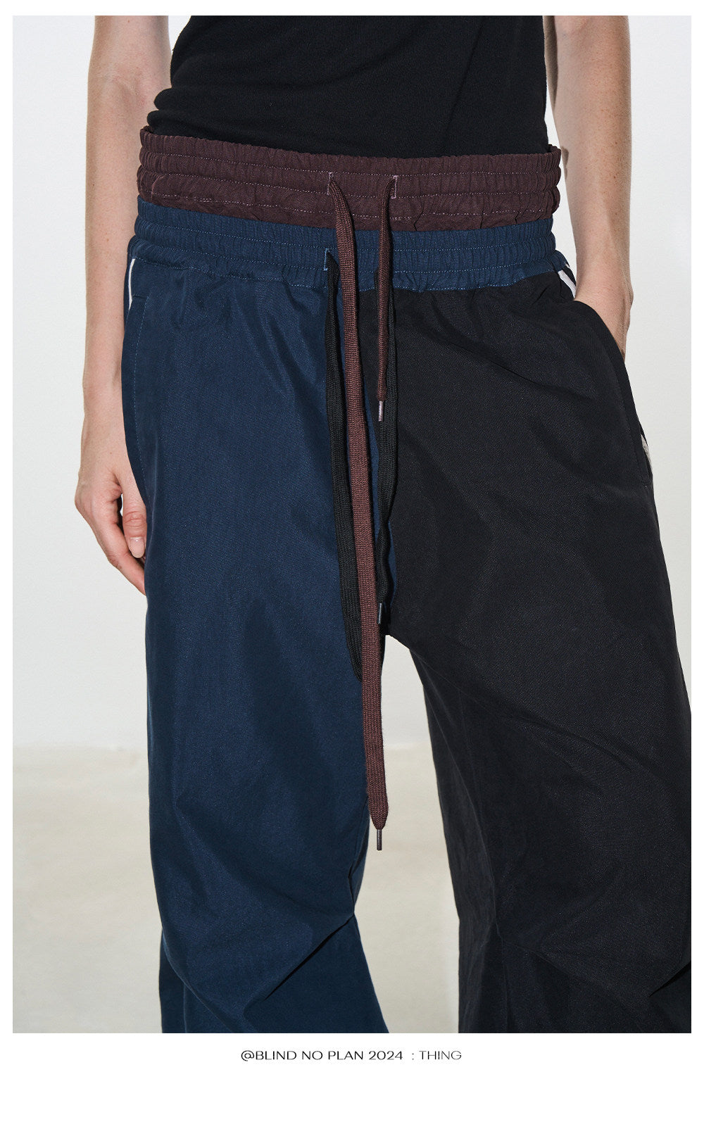 Pleated Wide-Leg Track Pants