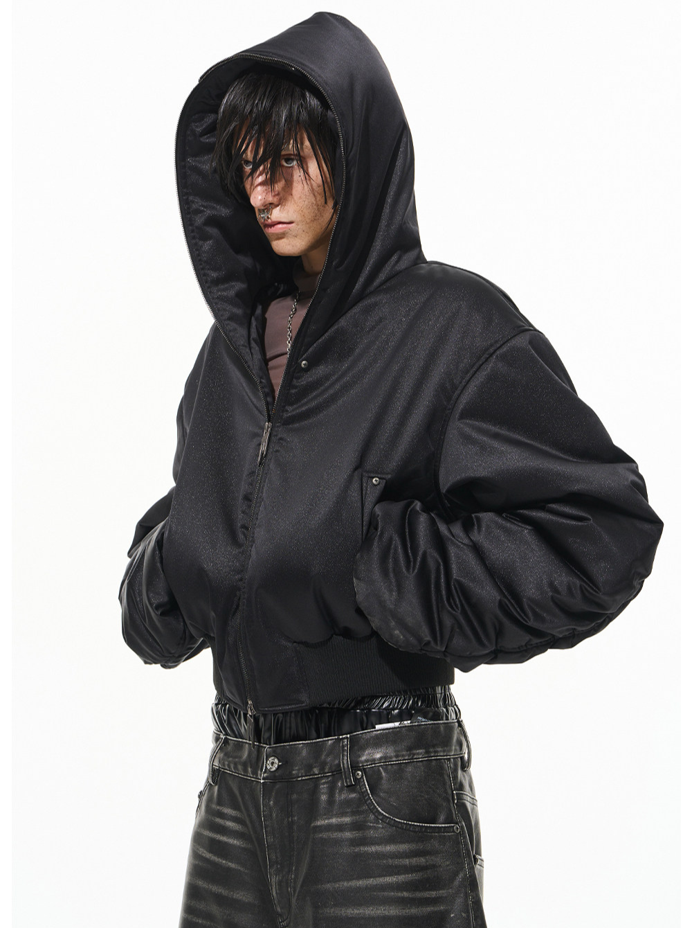 Embellished Hooded Cotton Jacket