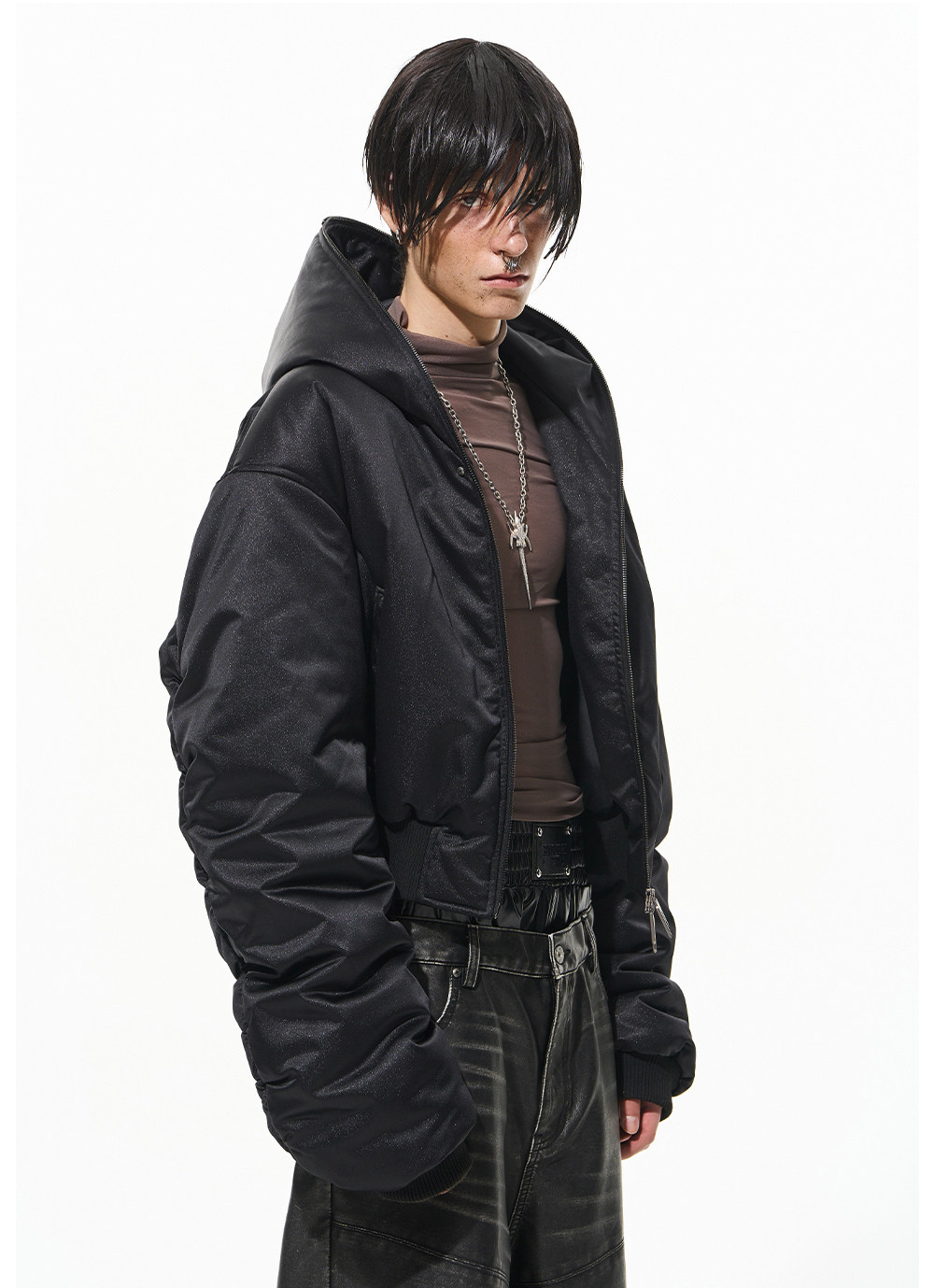 Embellished Hooded Cotton Jacket