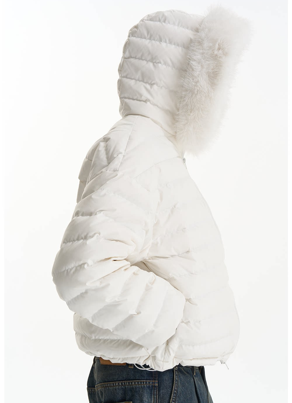 Quilted Boxy Down Jacket