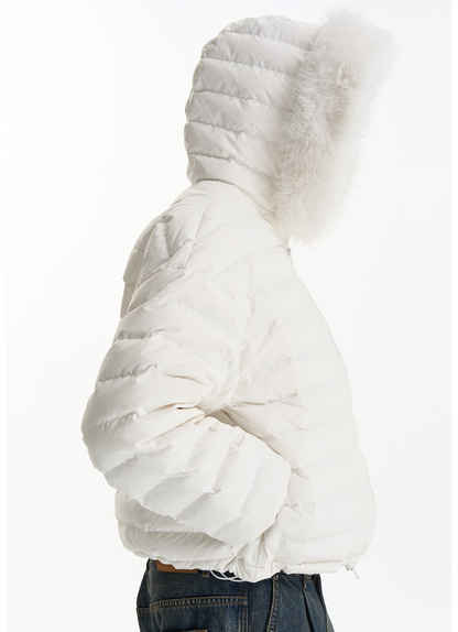Quilted Boxy Down Jacket