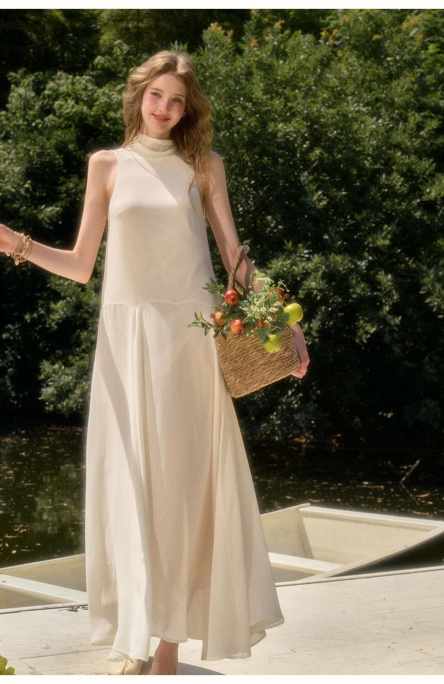 Bow Detail Sleeveless Dress