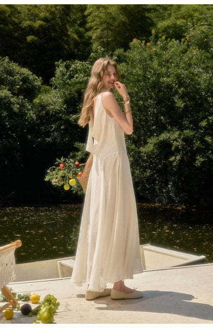 Bow Detail Sleeveless Dress