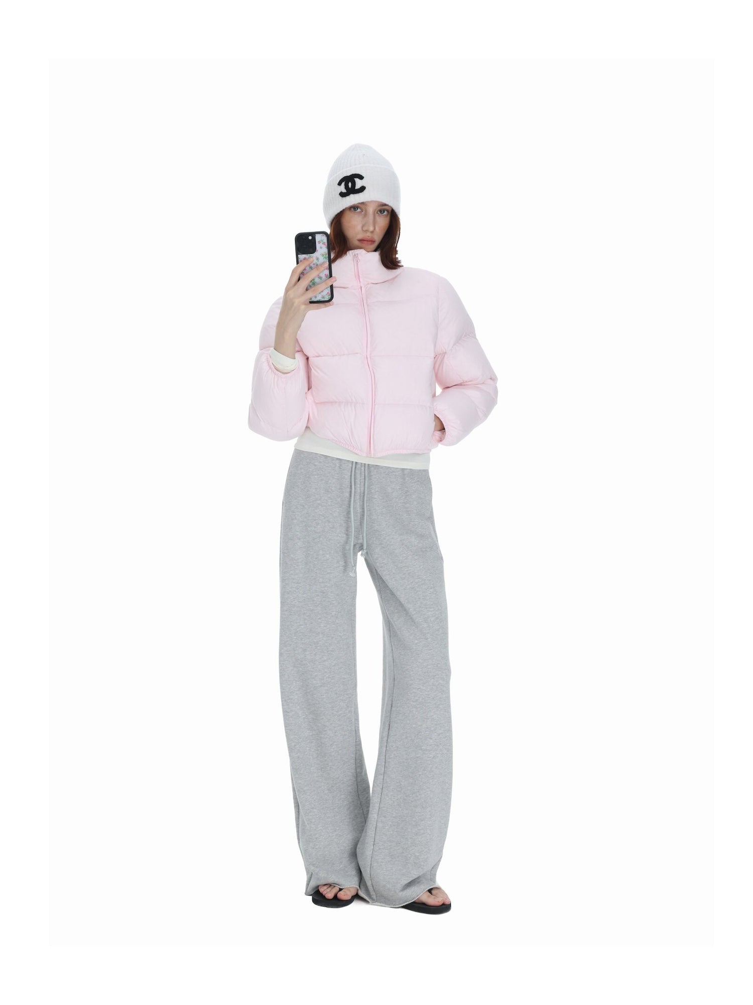 90 White Down Puffer Jacket