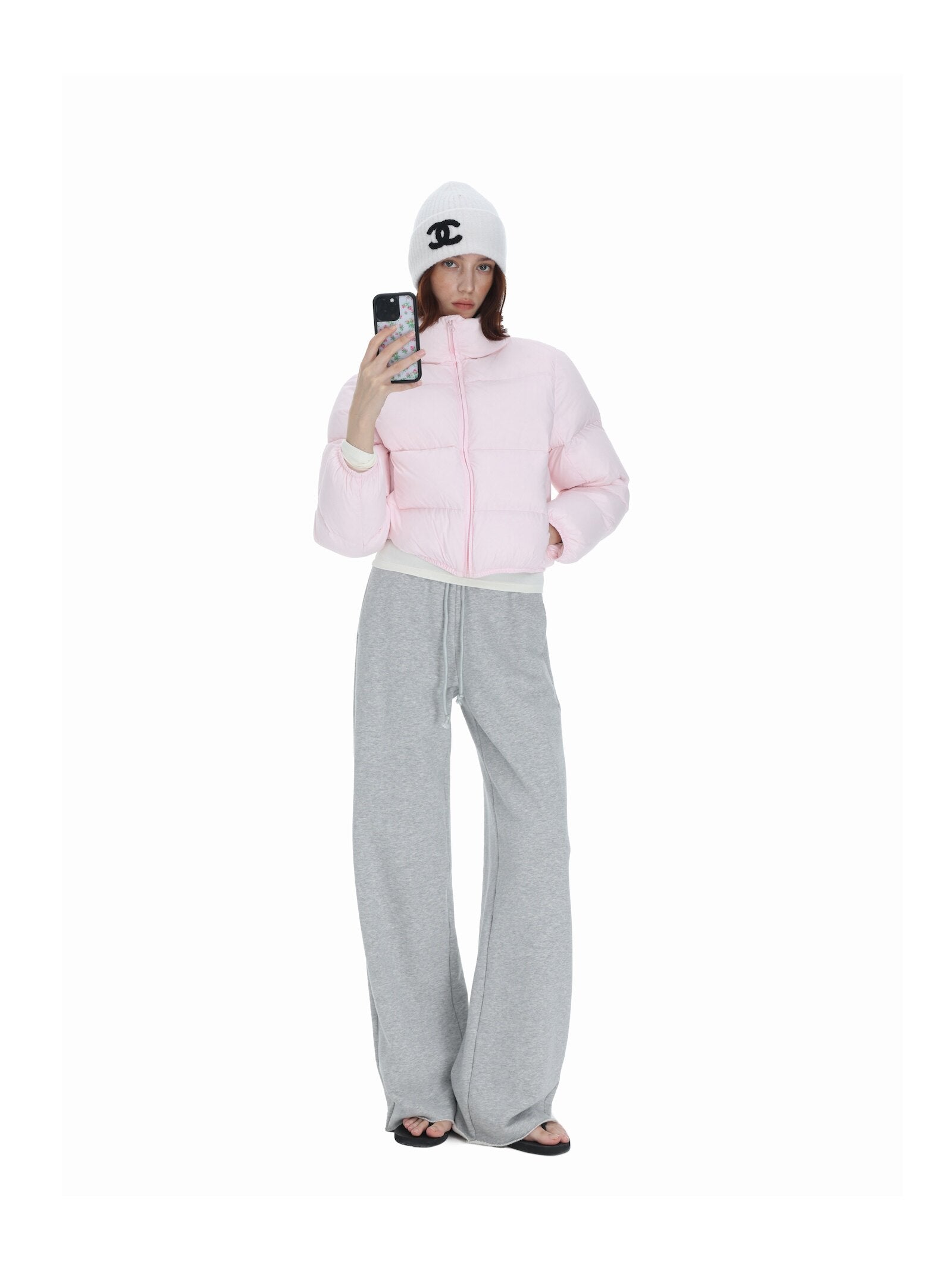 90 White Down Puffer Jacket