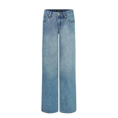 Low-Waist Sky Blue Jeans