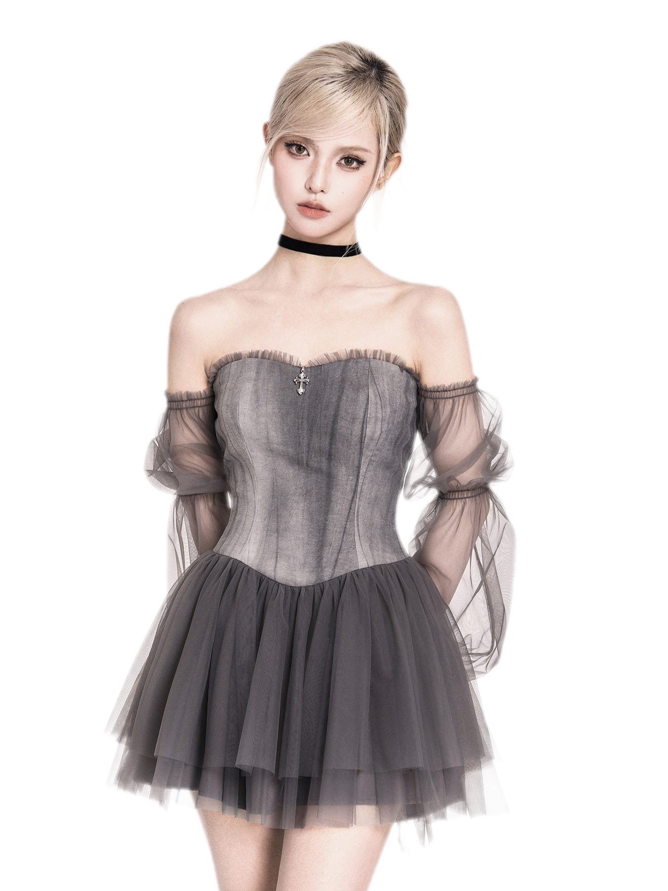 Tie-Dye Corset Tutu Dress
