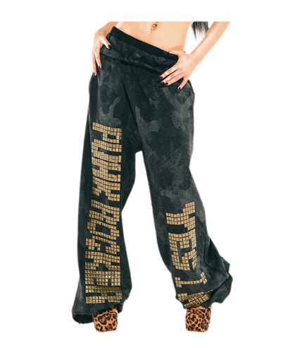 Camouflage Rhinestone Hoodie Sweatpants Set