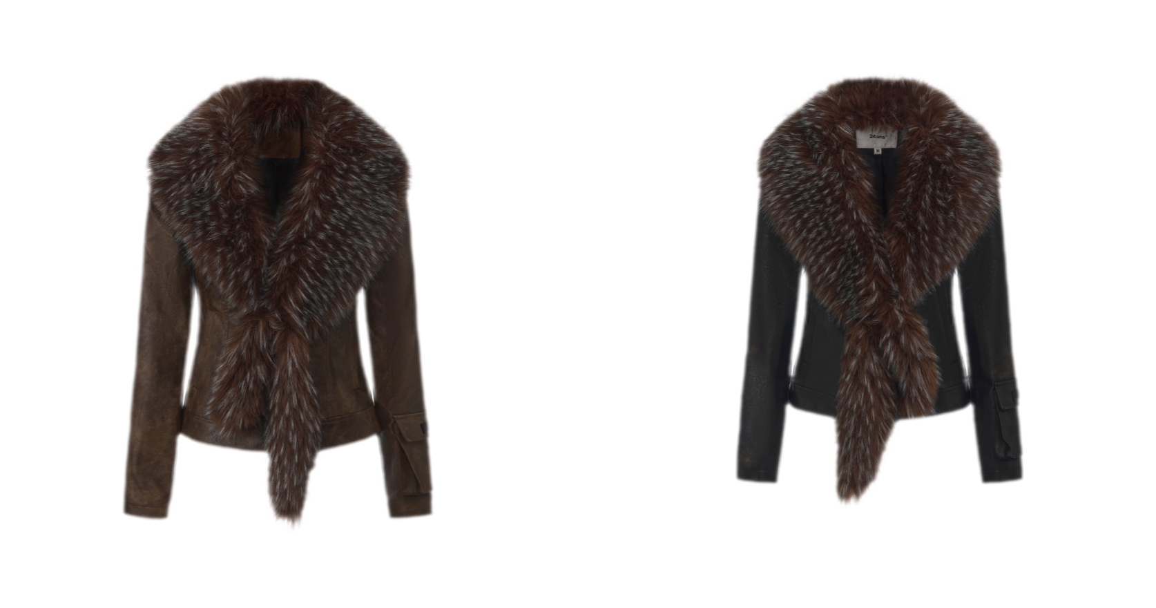 Detachable Collar Cropped Jacket