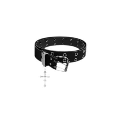 Metal Cross Punk Belt