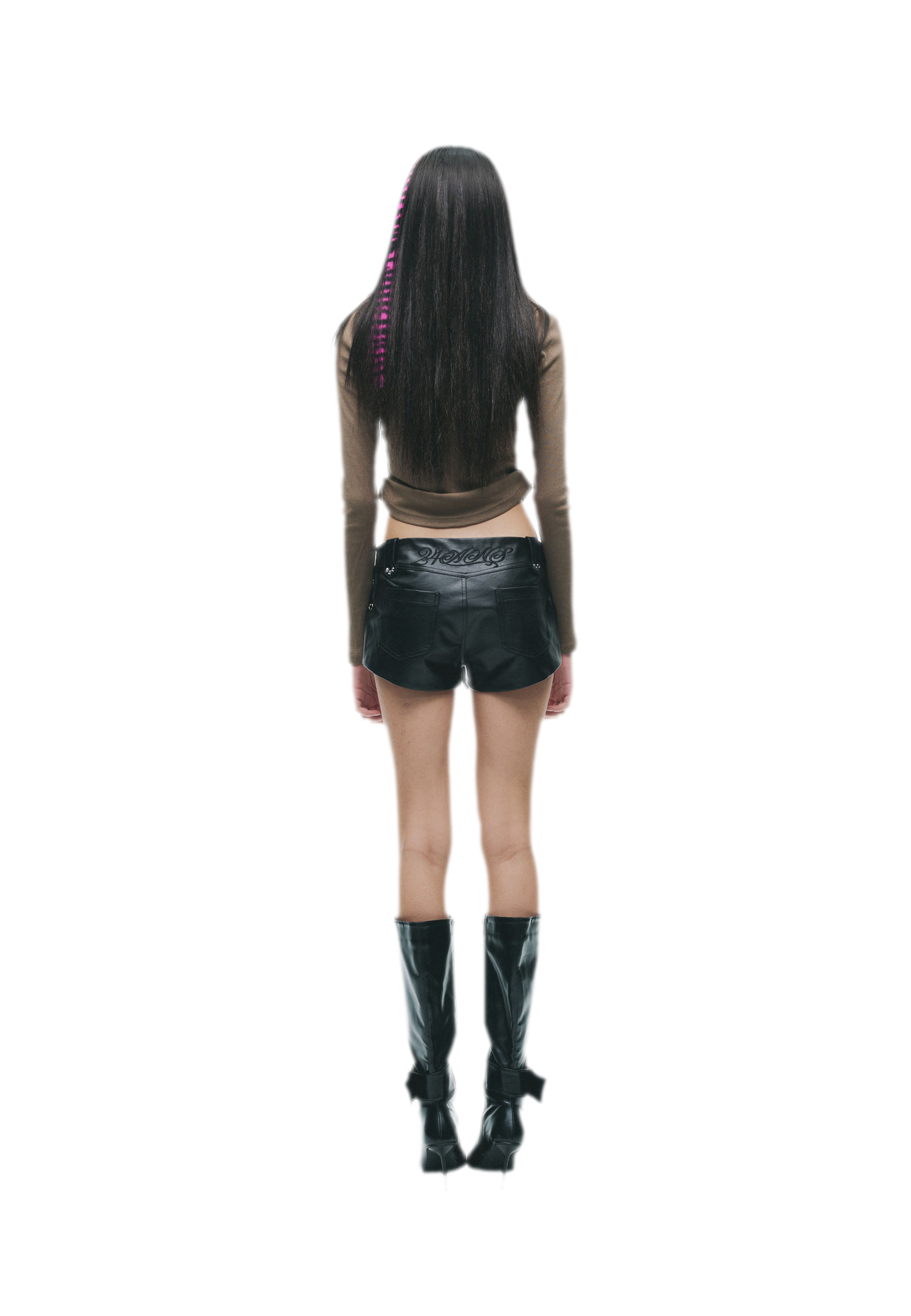 Graphic Buckle Cropped T-Shirt