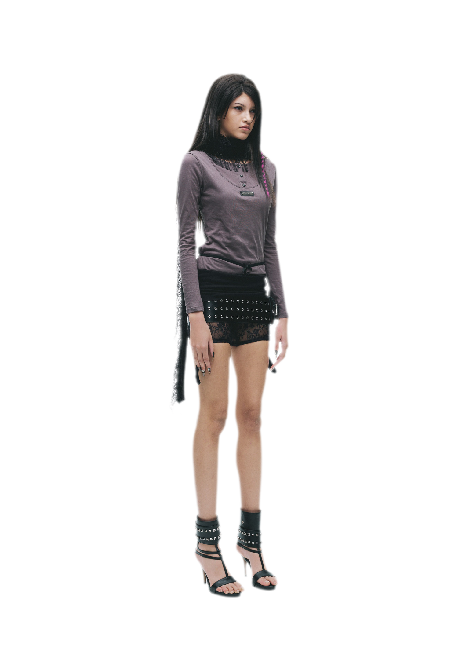 Custom Plaque Fitted Long-Sleeve T-Shirt