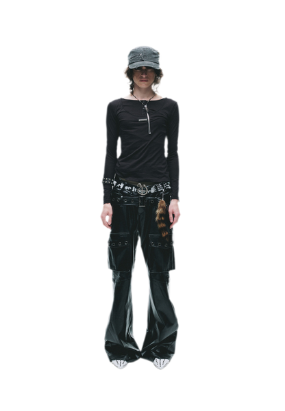 Custom Plaque Fitted Long-Sleeve T-Shirt
