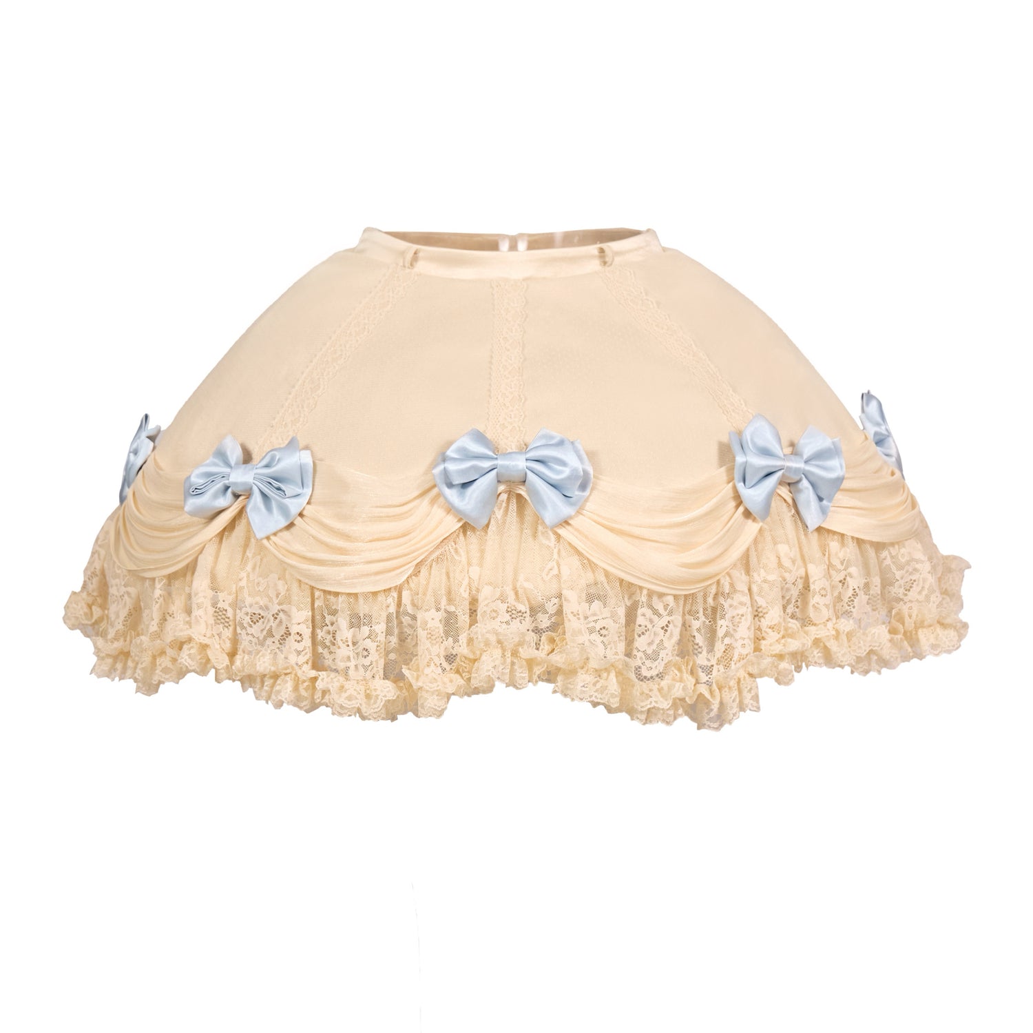 Lace Ruffle Layered Skirt