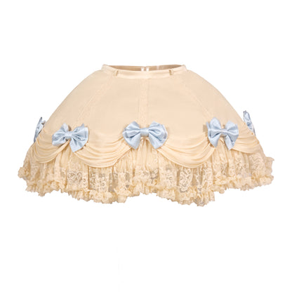 Lace Ruffle Layered Skirt
