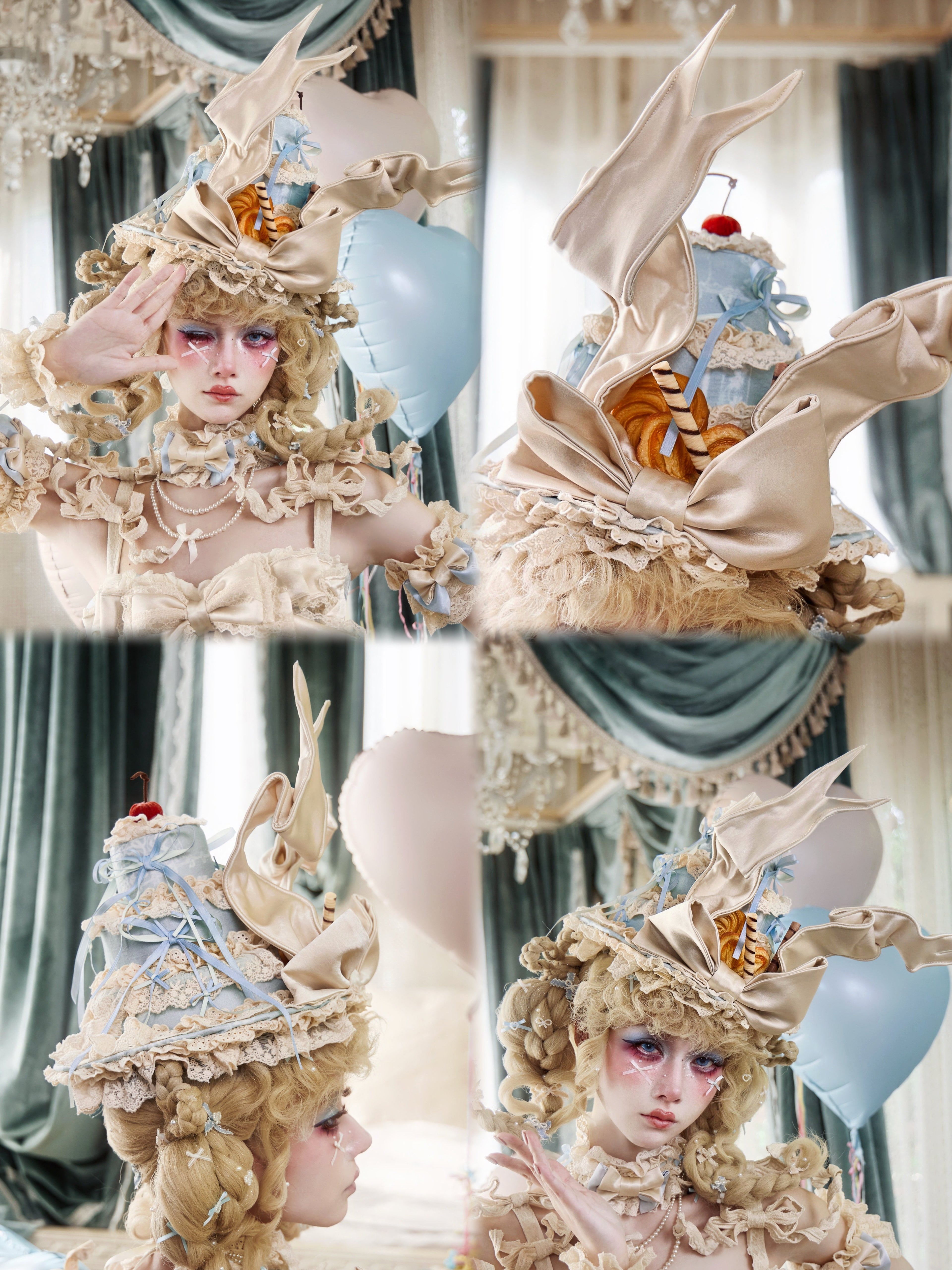 Layered Lace Dessert Hat