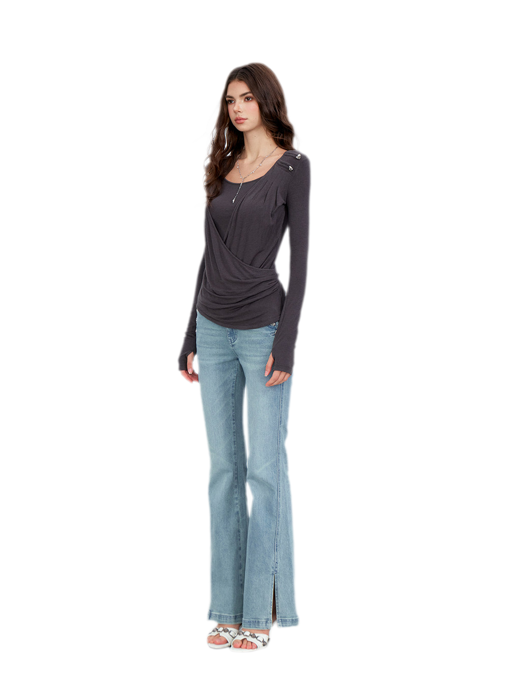 Modal Draped Layered Top