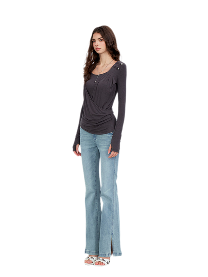 Modal Draped Layered Top