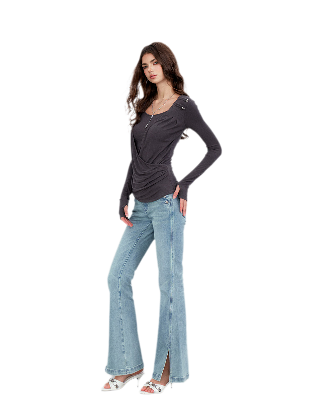 Modal Draped Layered Top