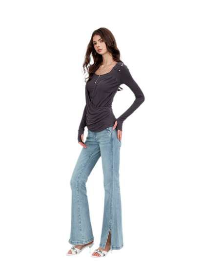 Modal Draped Layered Top