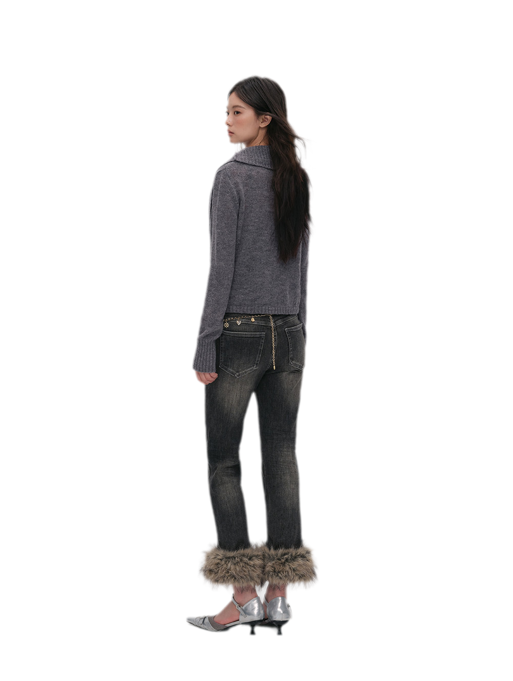 Wool Blend Shawl Cardigan