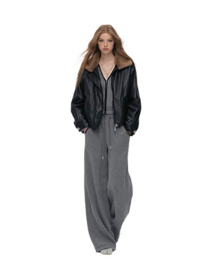 Contrast Trim Hooded Tracksuit Set