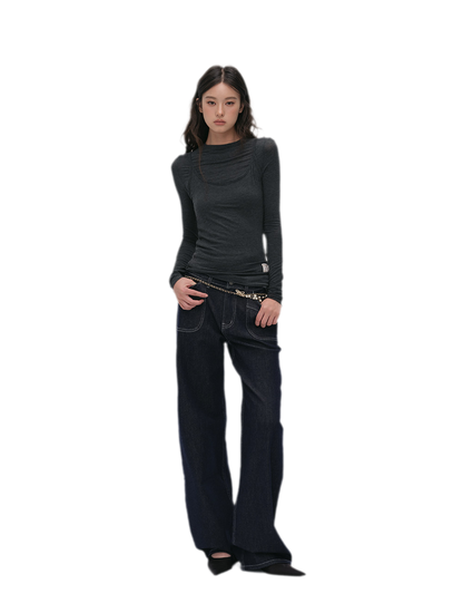 Cashmere Layered Fitted T-shirt