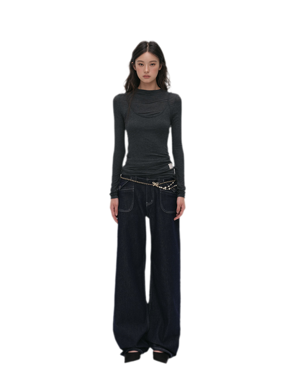 Cashmere Layered Fitted T-shirt