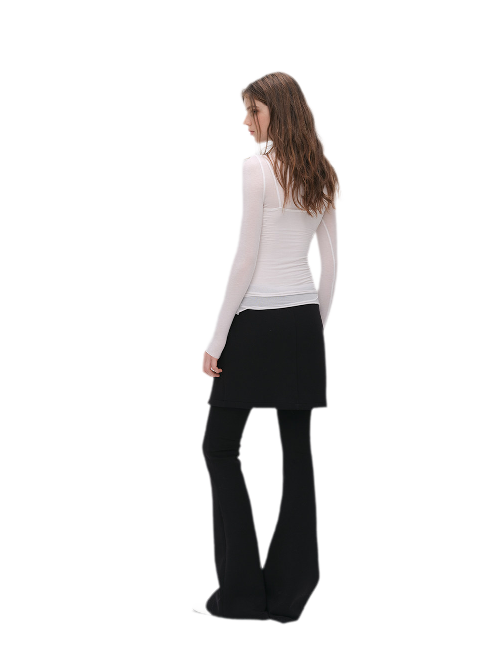 Cashmere Layered Fitted T-shirt