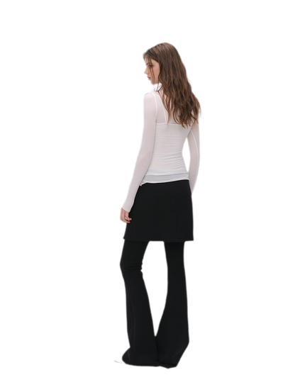 Cashmere Layered Fitted T-shirt