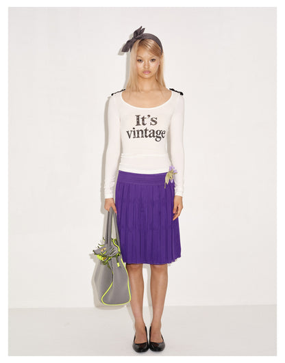 Floral Scoop-Neck Fitted T-Shirt