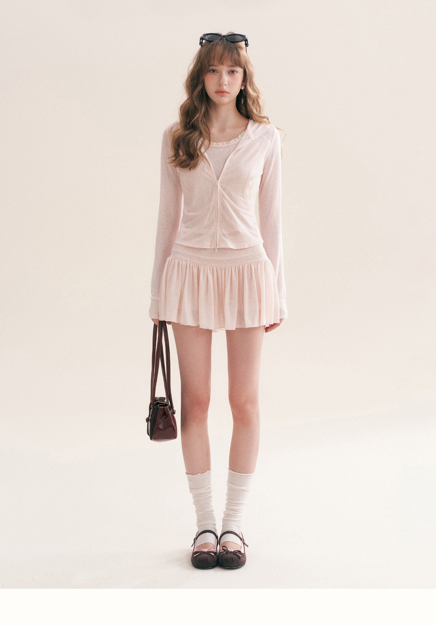 Lyocell Hooded Skirt Set