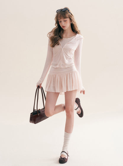 Lyocell Hooded Skirt Set