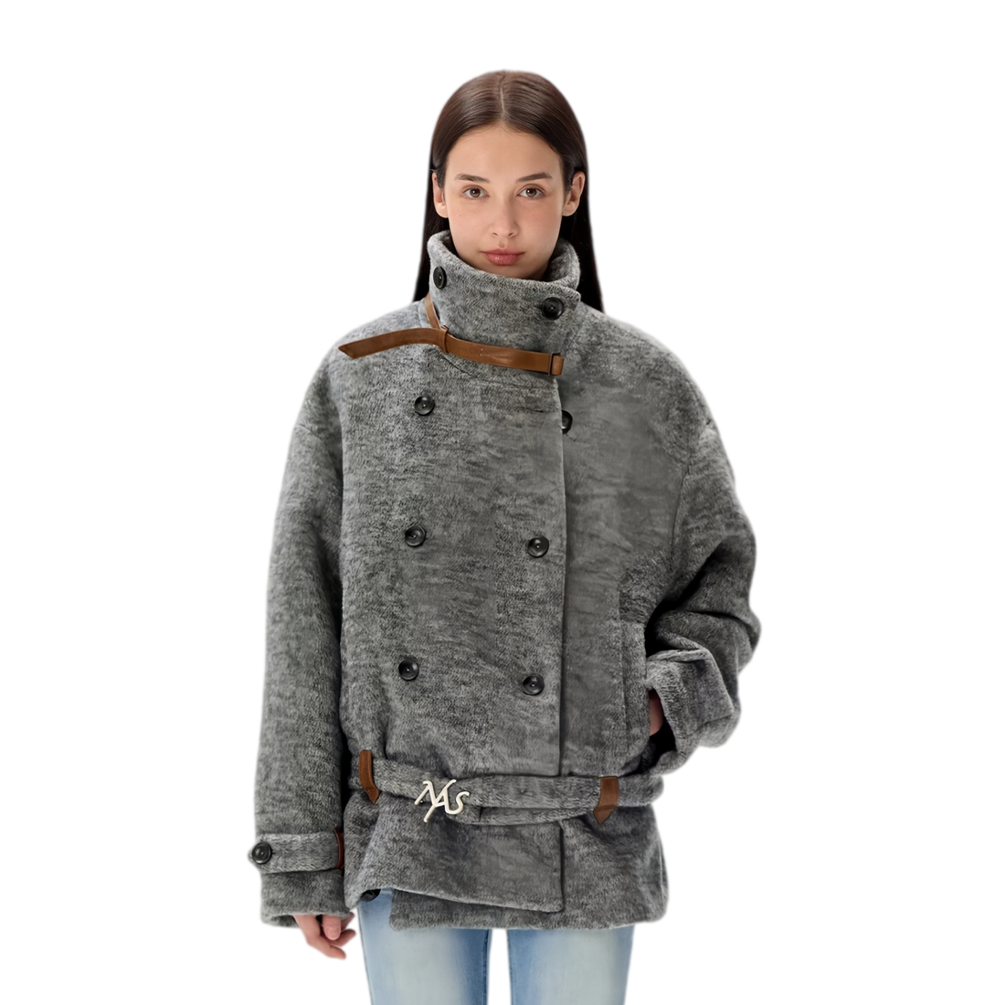 Double-Faced Wool Belted Coat