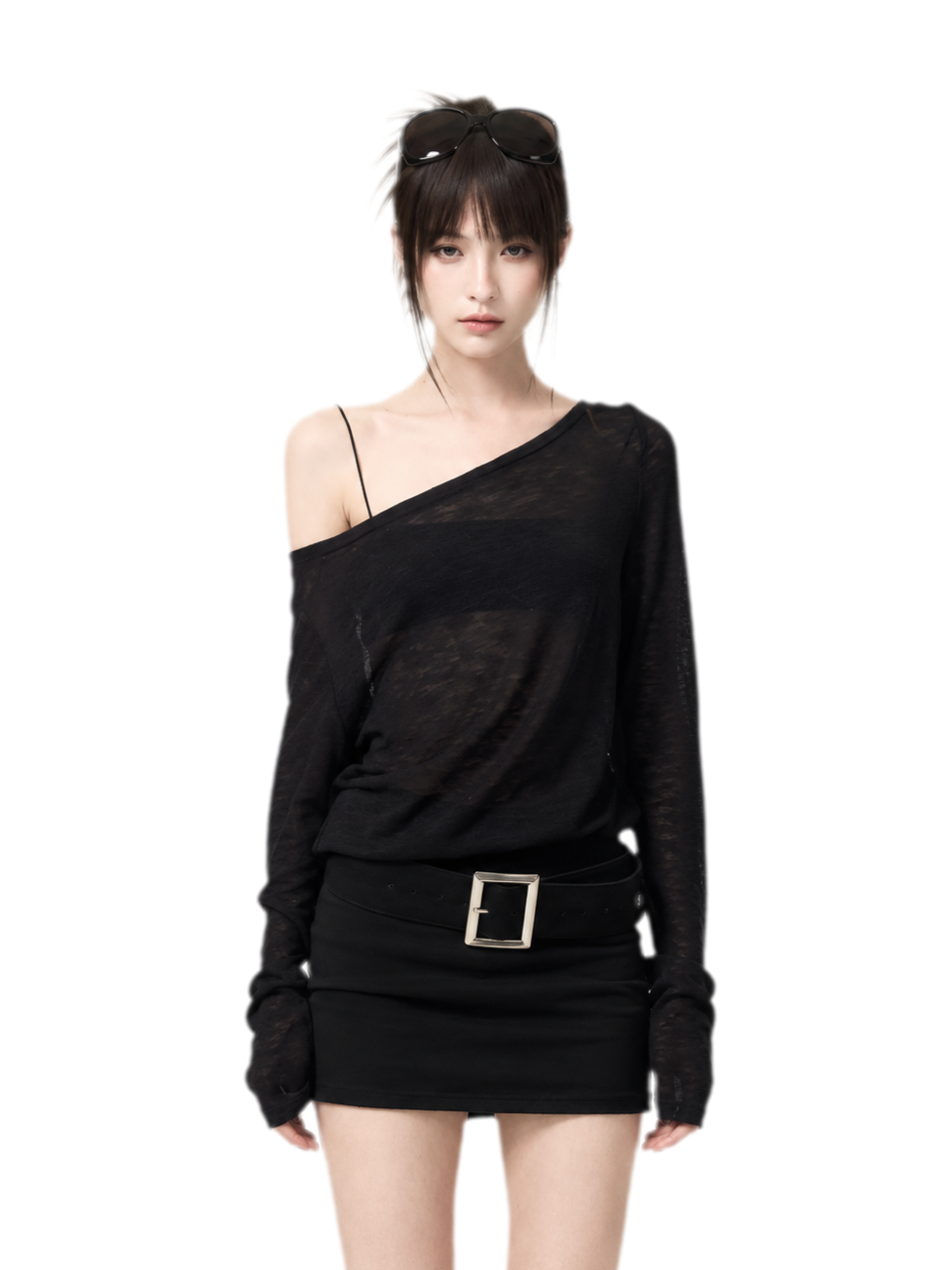 Open-Back Stretch Knit Dress