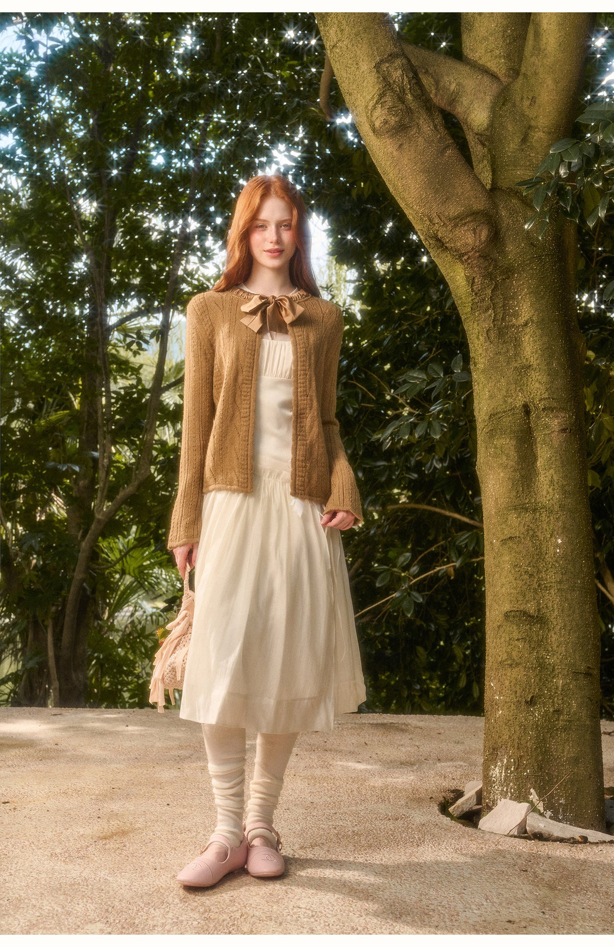 Soft Wool Ribbon Cardigan