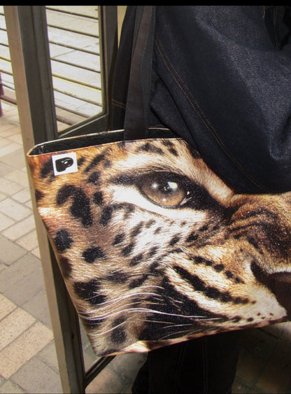 Printed Oversized Leopard Tote Bag