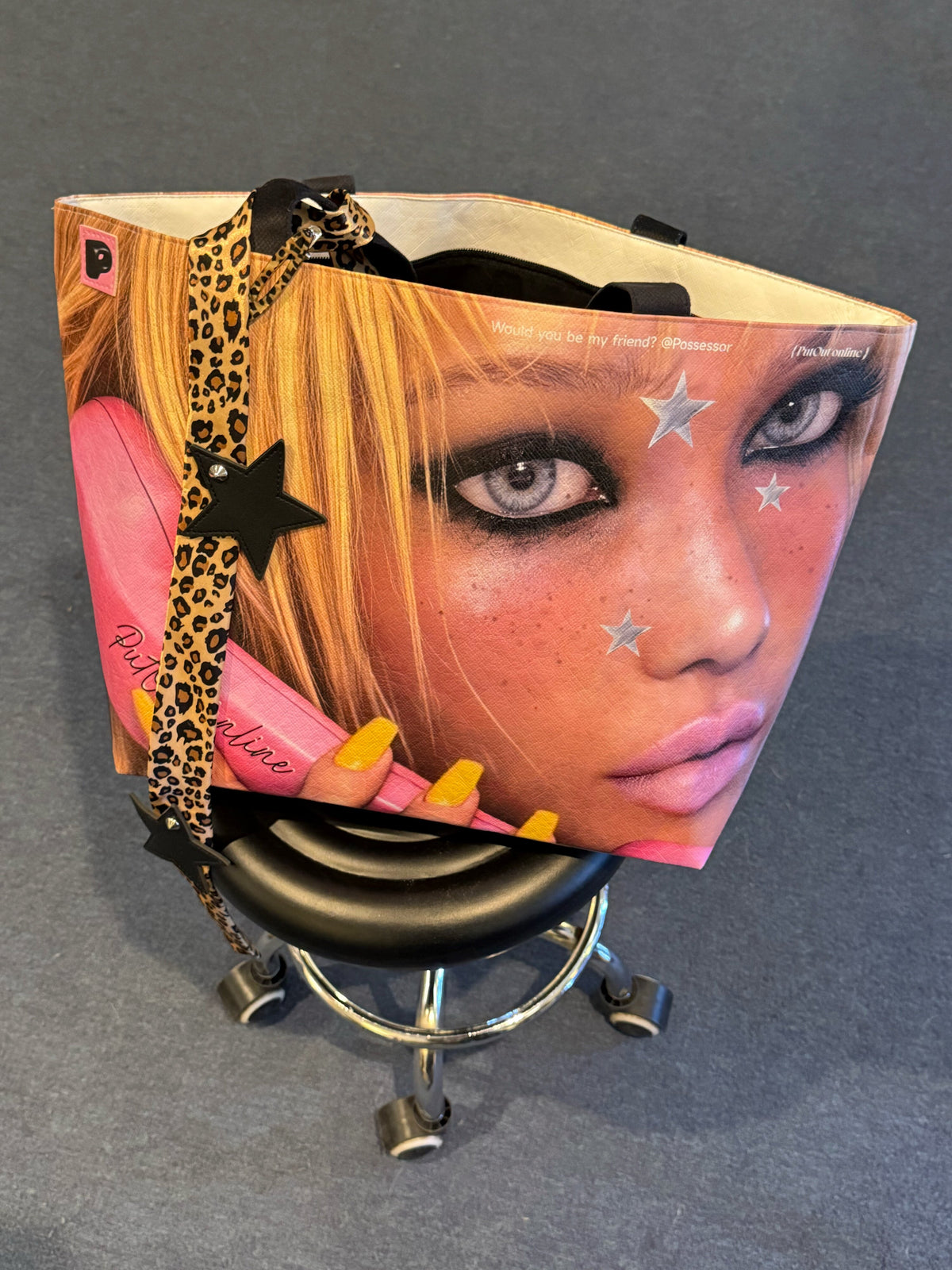 Y3K Printed Large-Capacity Tote