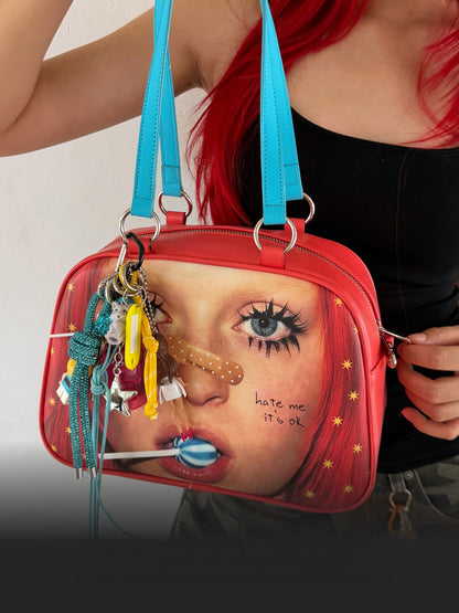 Star Artwork Compact Crossbody Bag