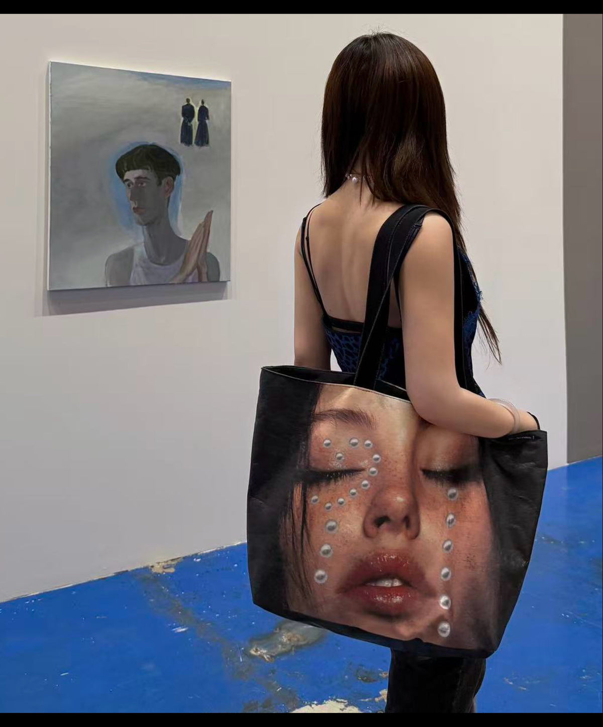 Pearl Print Paper Handbag